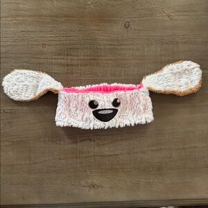 Sequin Plush Ear Warmer with Dog Ears